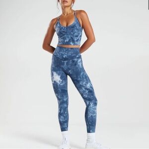 Gymshark Elevate Leggings in Lakeside Blue Spray Dye - XS Vietnam
